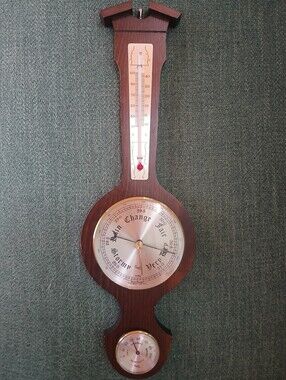 Vtg Taylor Weather Station Barometer Thermometer Hygrometer Banjo Style